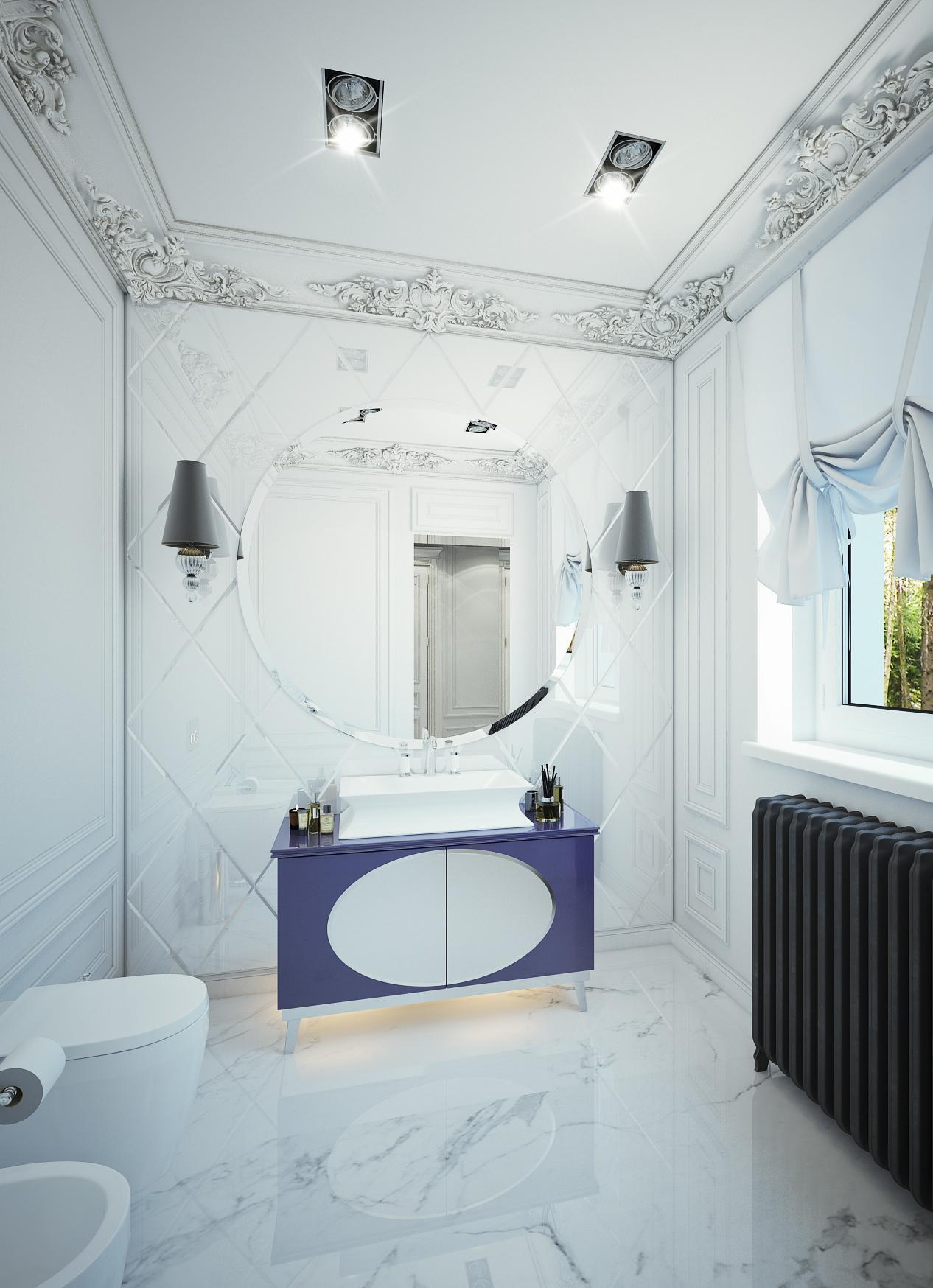 Санузел made in the style of Contemporary classics