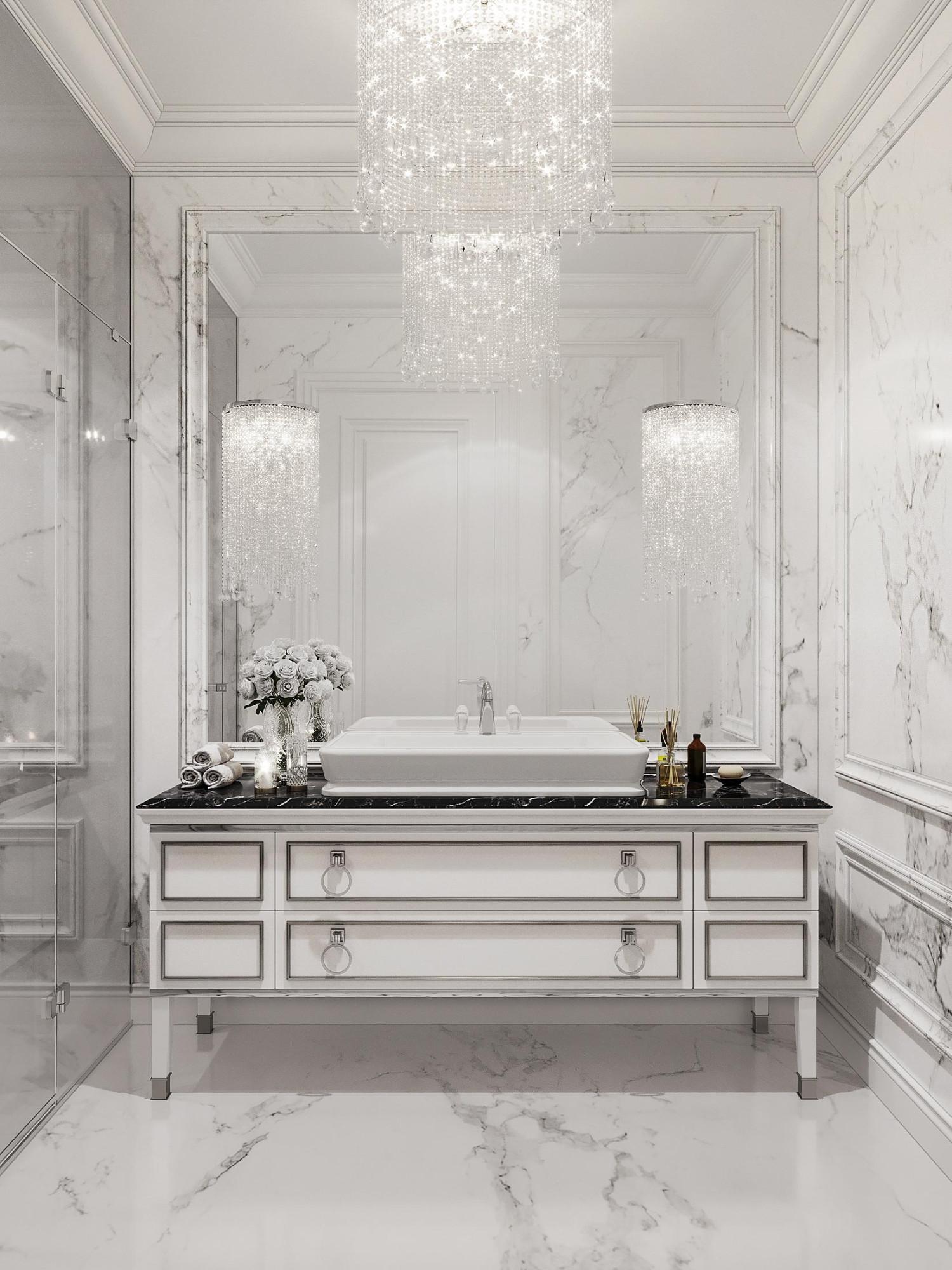 Санузел made in the style of Contemporary classics