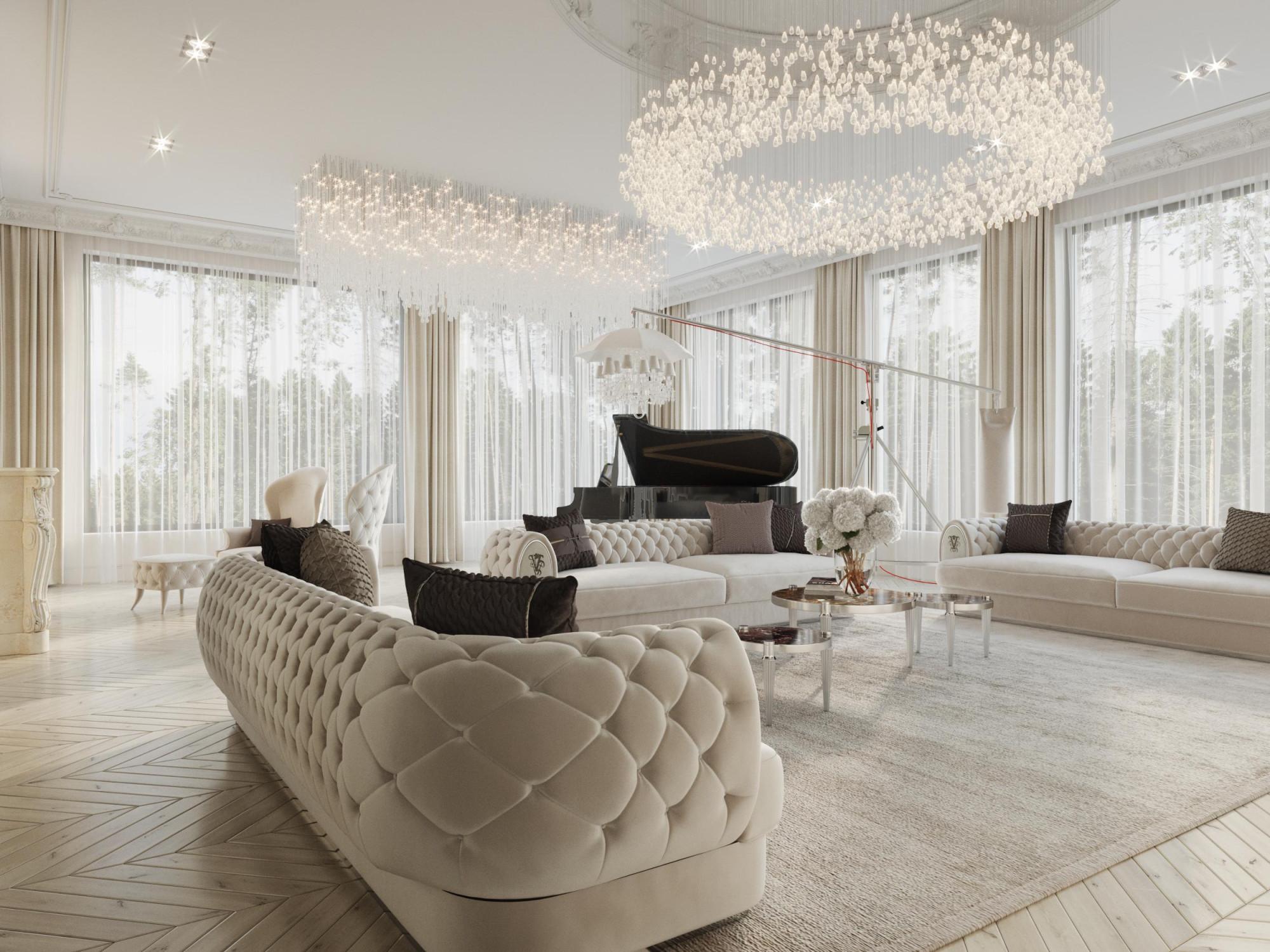 Гостиная №1 made in the style of Eclecticism Contemporary classics