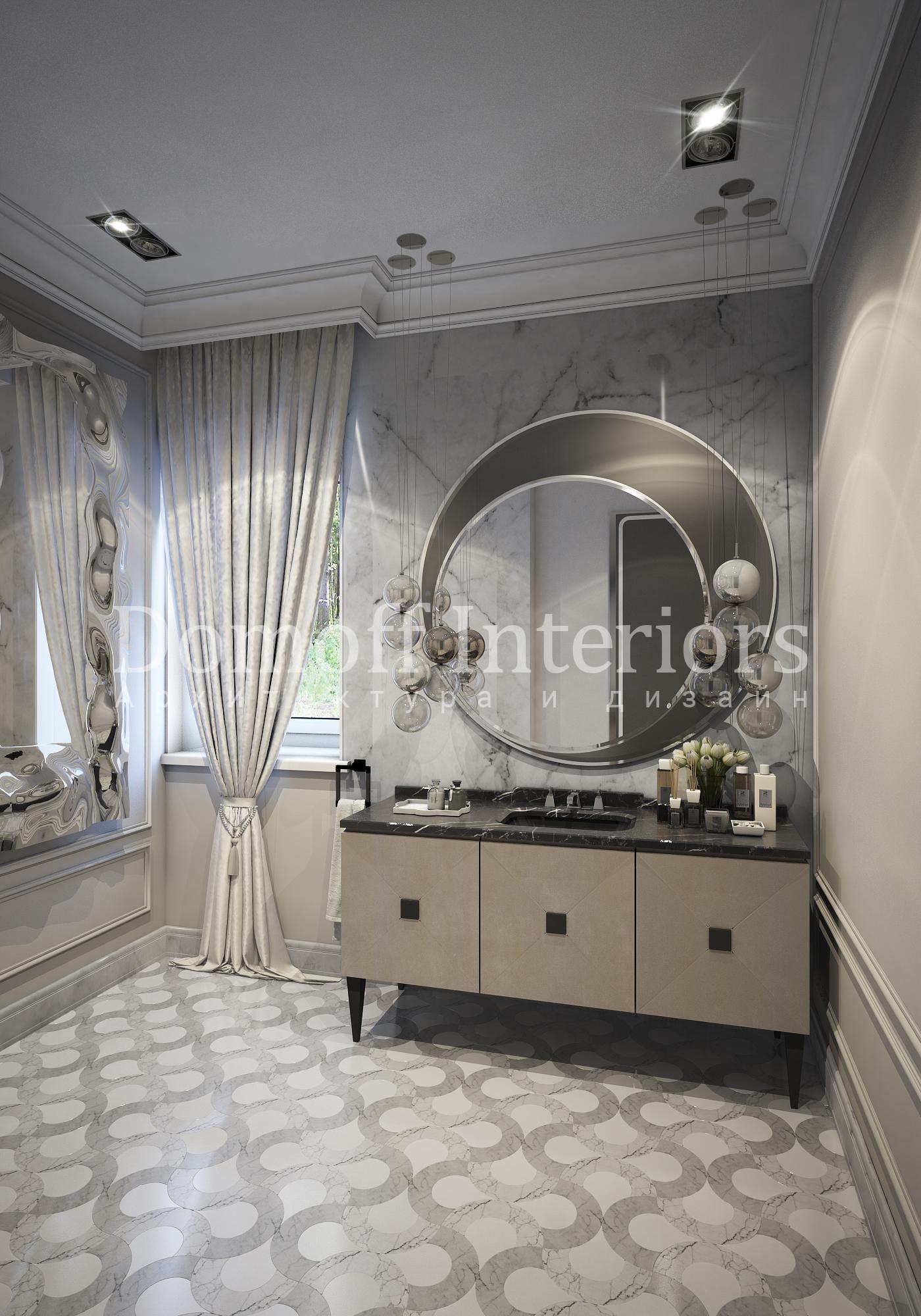 Санузел made in the style of Modern Eclecticism