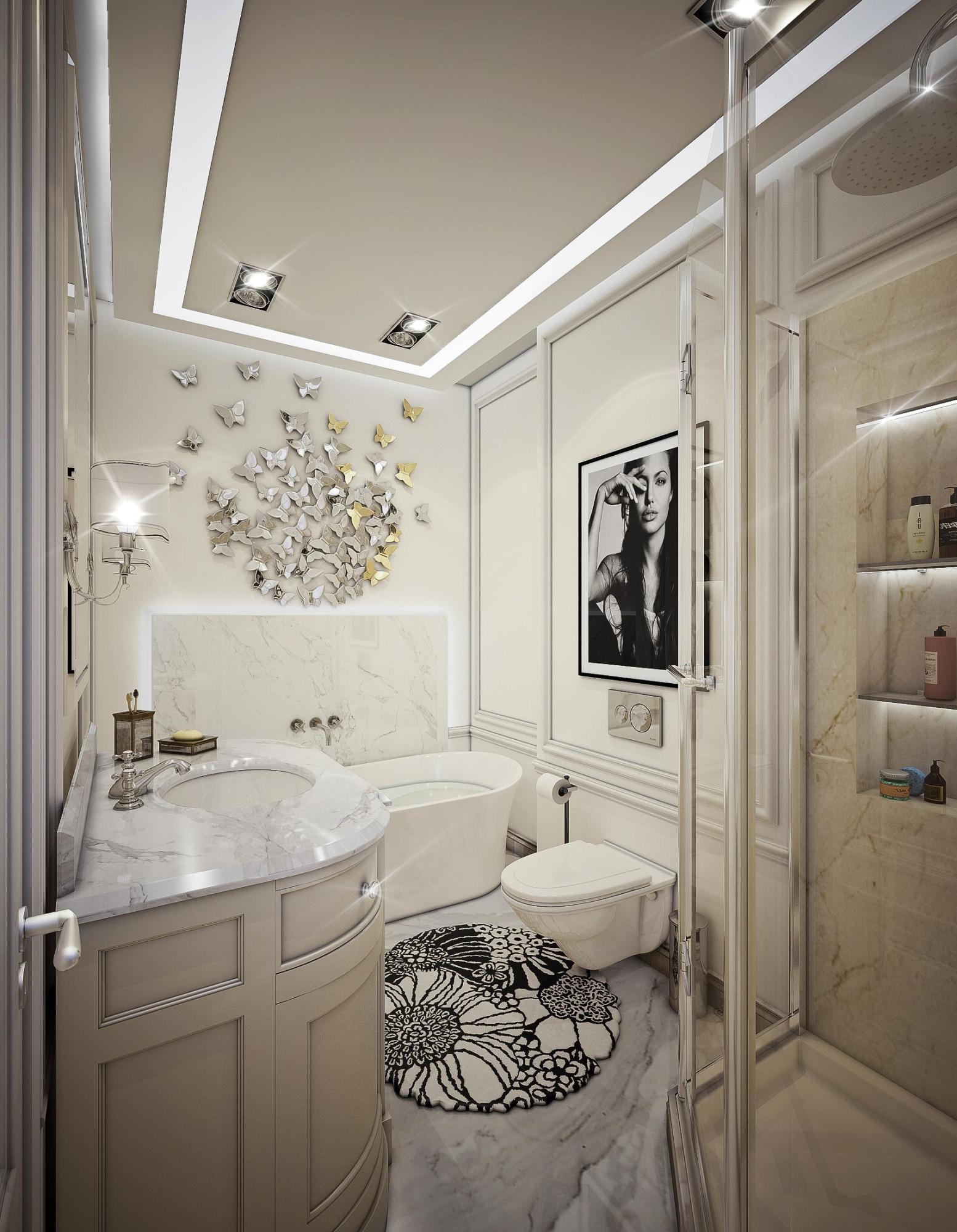 Санузел made in the style of Contemporary classics