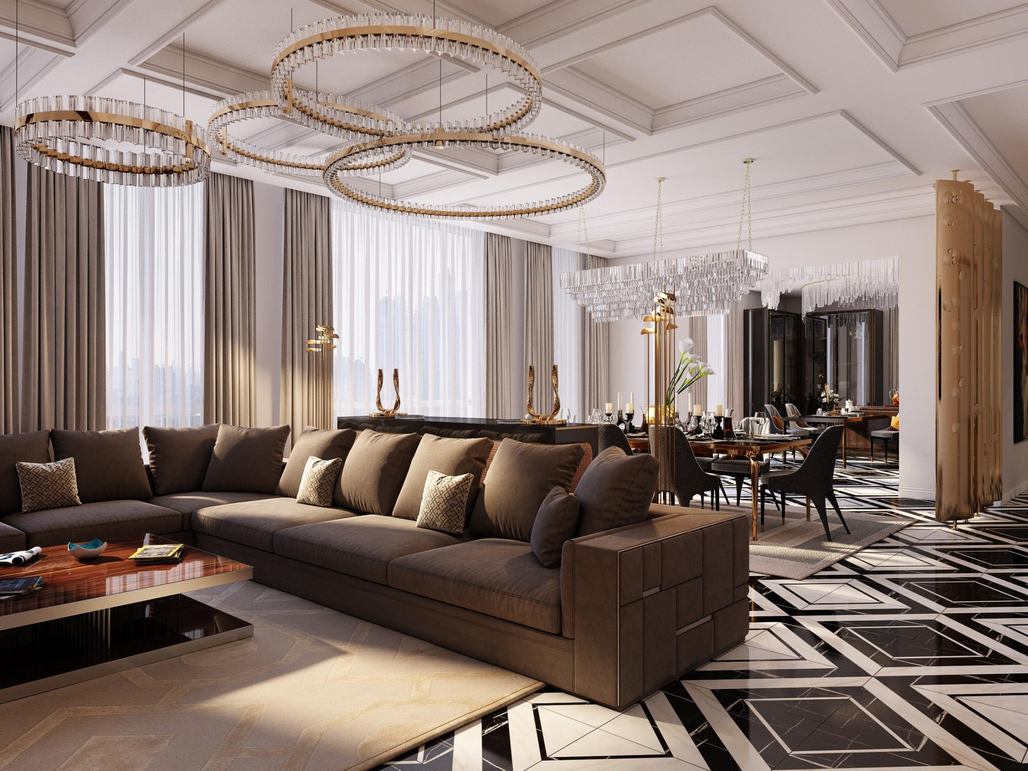 Housing Estate Vorobiev House 2 Apartments Contemporary Modern Contemporary classics Contemporary Eclecticism