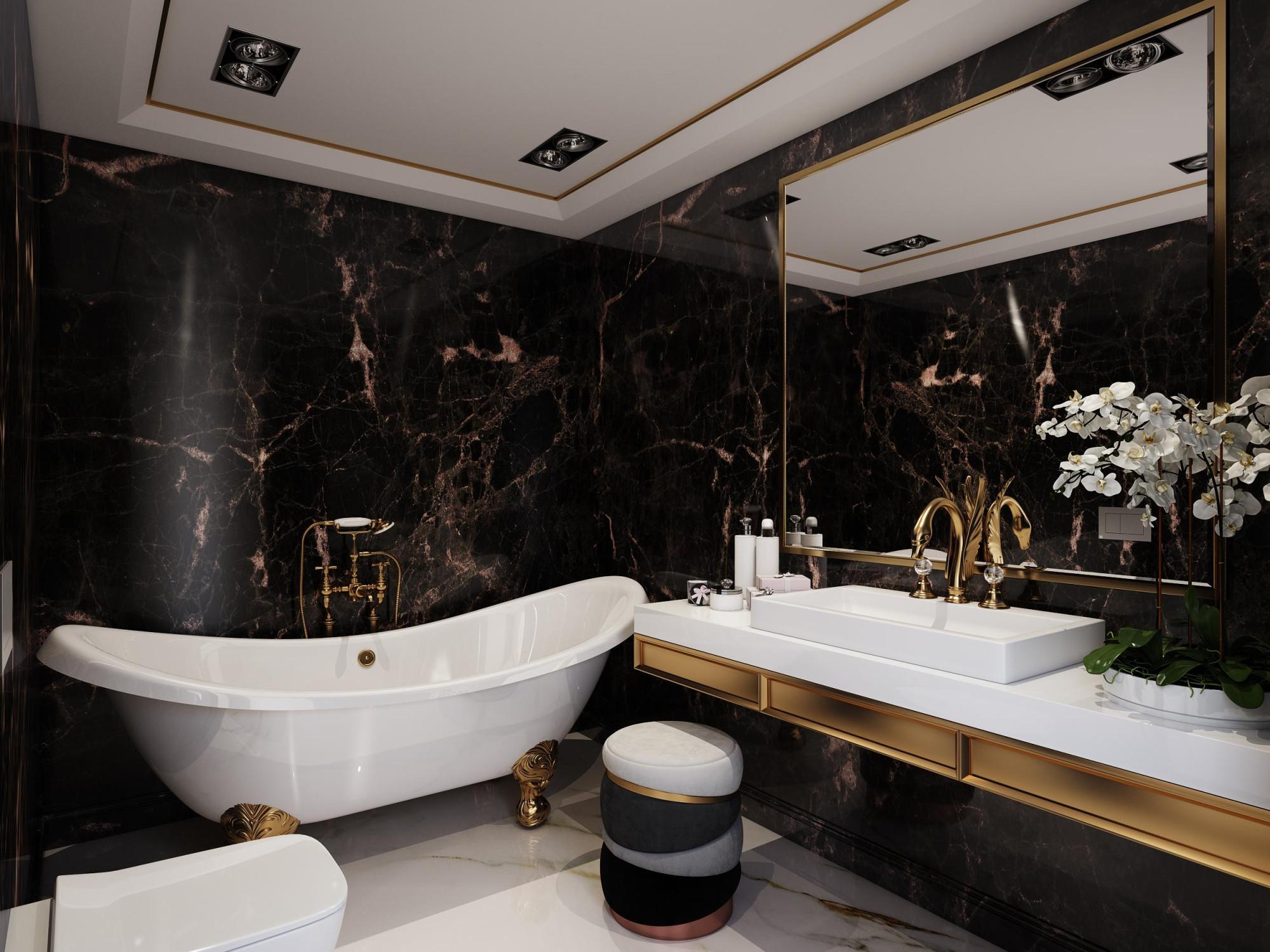 Санузел made in the style of Contemporary classics