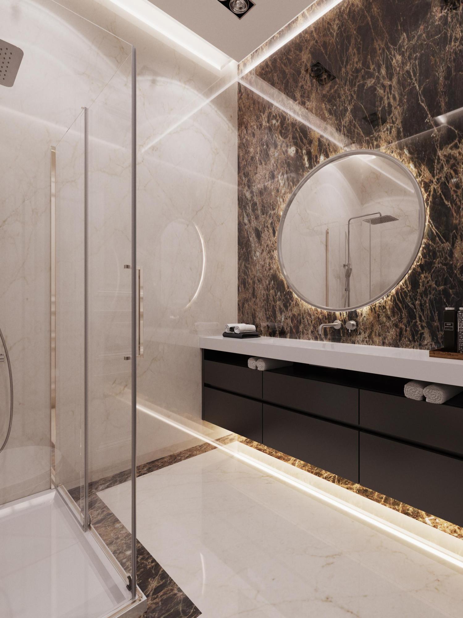 Bathroom in the nursery room №3 made in the style of Contemporary classics