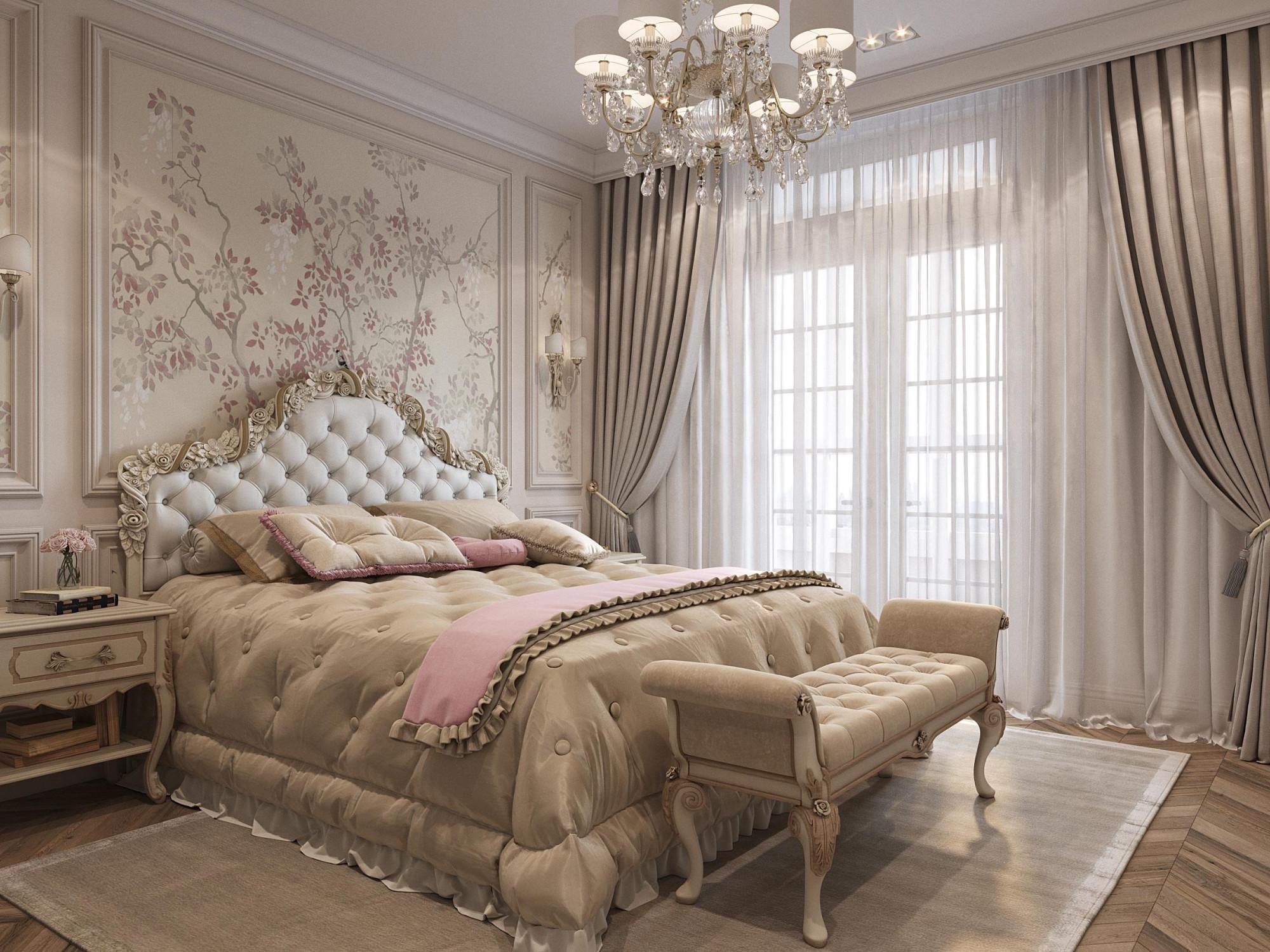 Master bedroom  made in the style of Classics