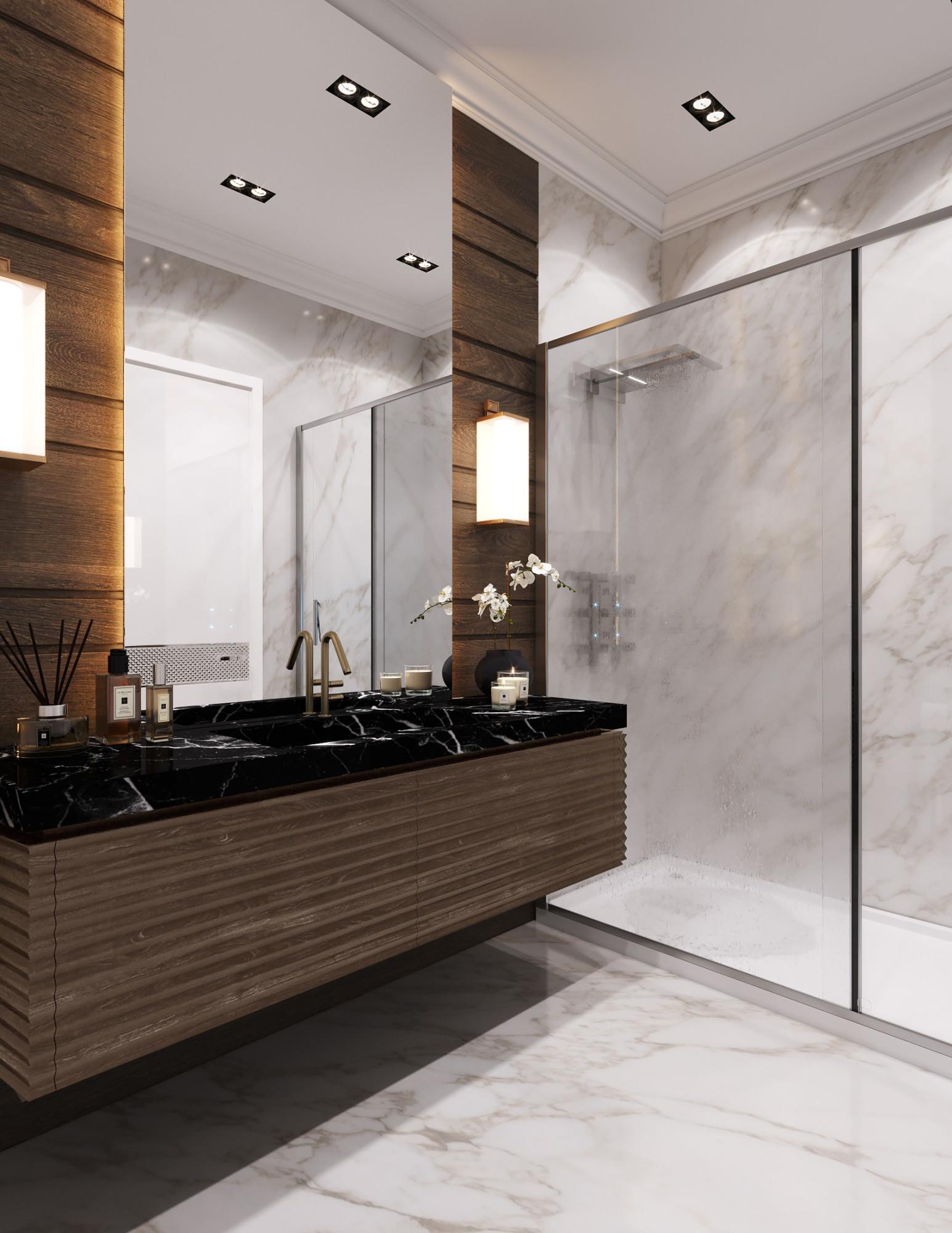 Санузел made in the style of Contemporary
