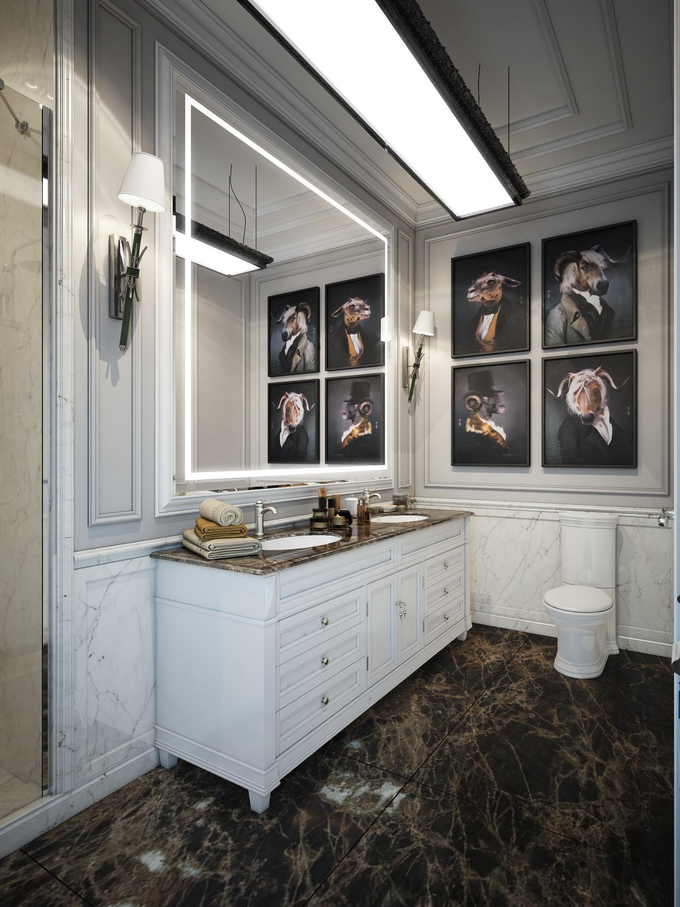Санузел made in the style of Eclecticism