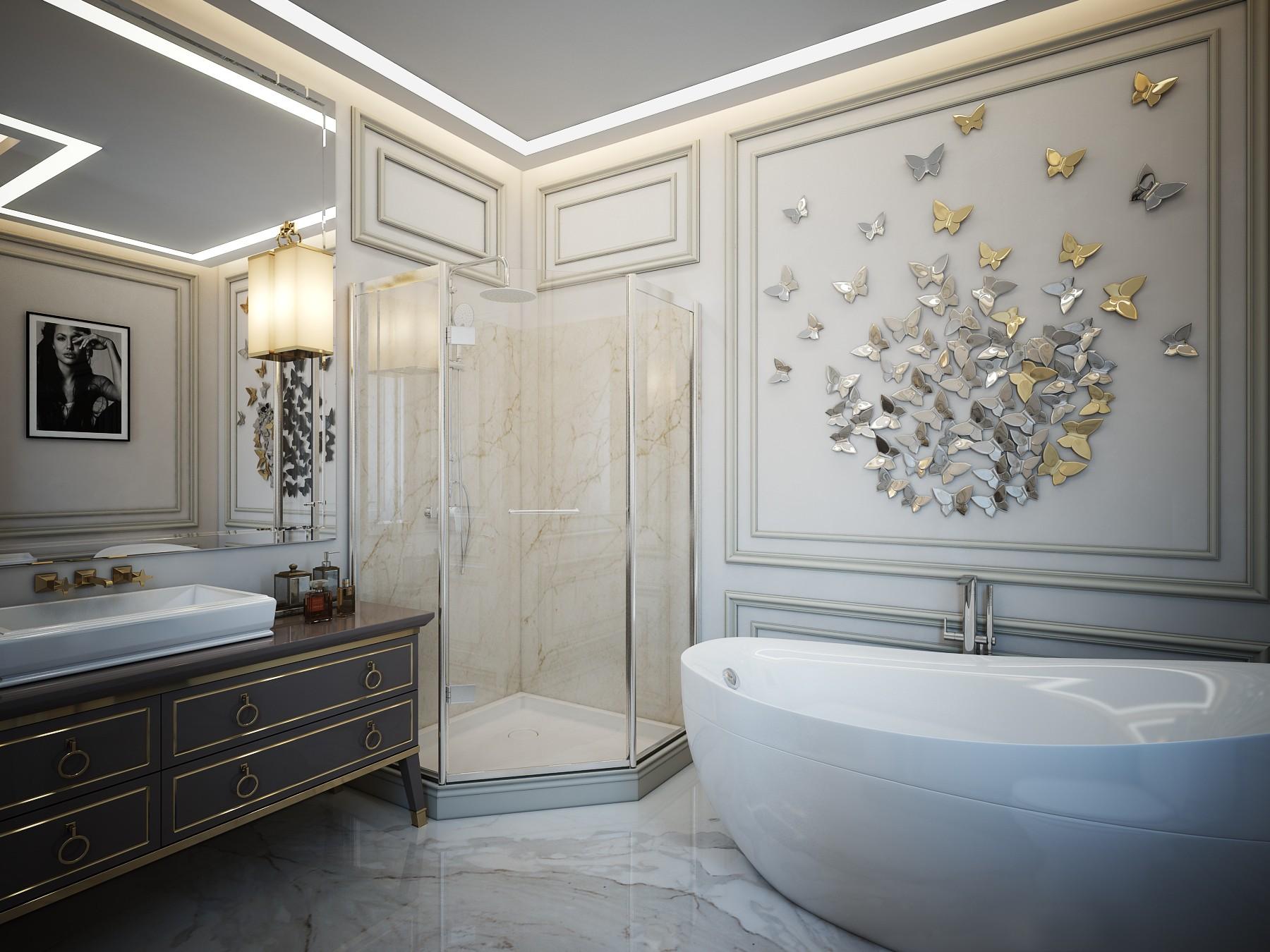 Санузел made in the style of Contemporary classics
