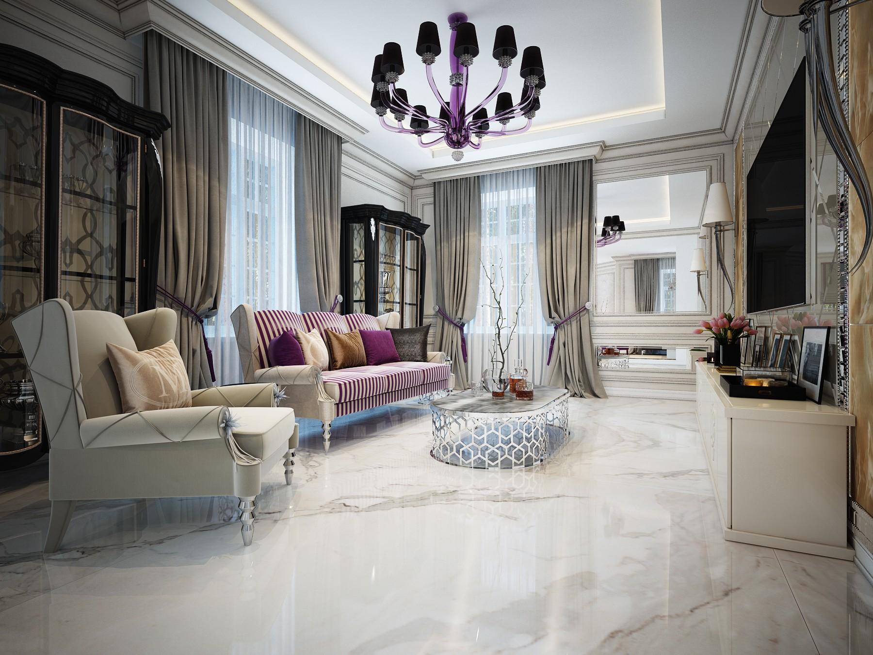 Гостиная библиотека made in the style of Contemporary classics