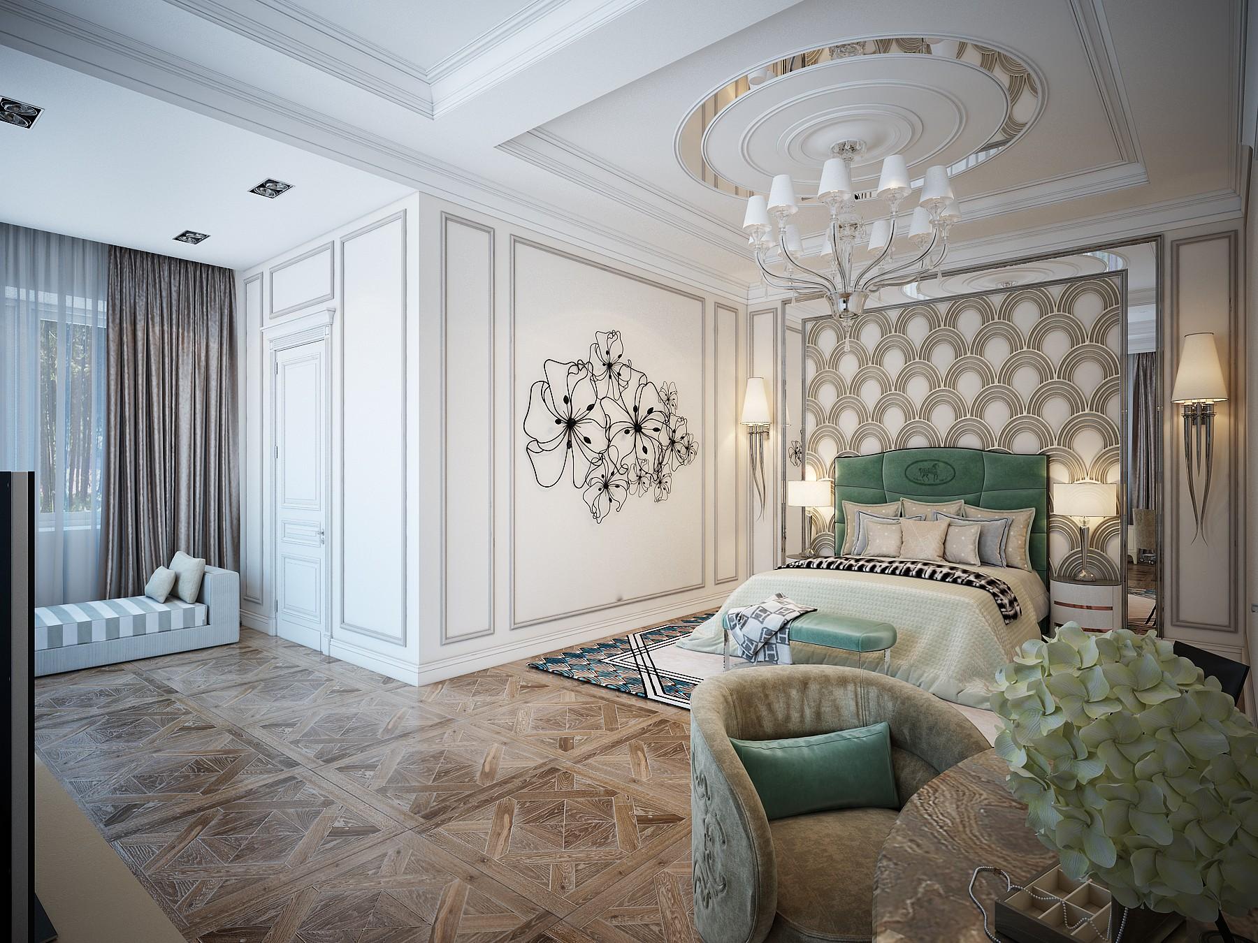 Спальня гостевая made in the style of Eclecticism Contemporary classics