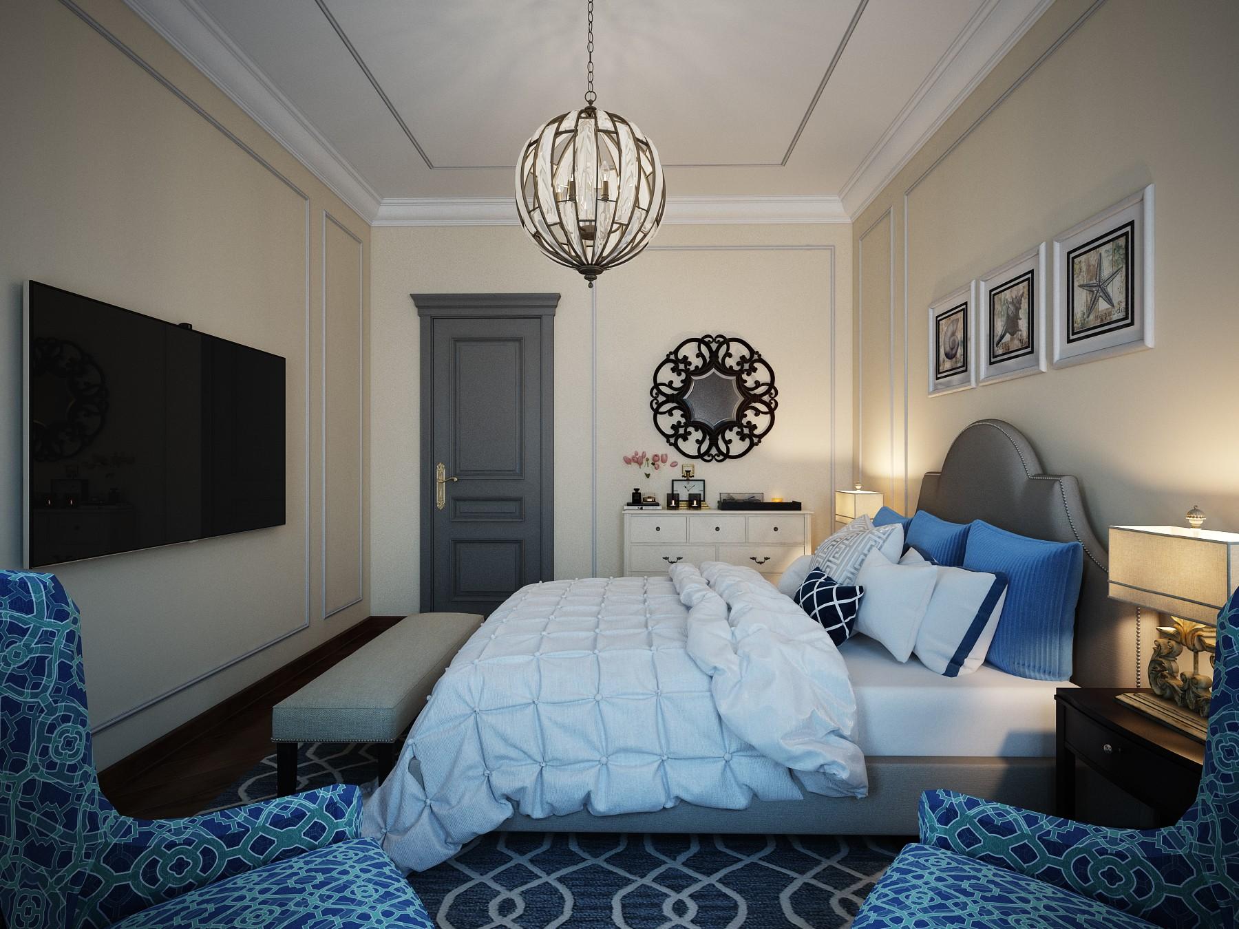 Гостевая спальня №1 made in the style of Eclecticism Chateau