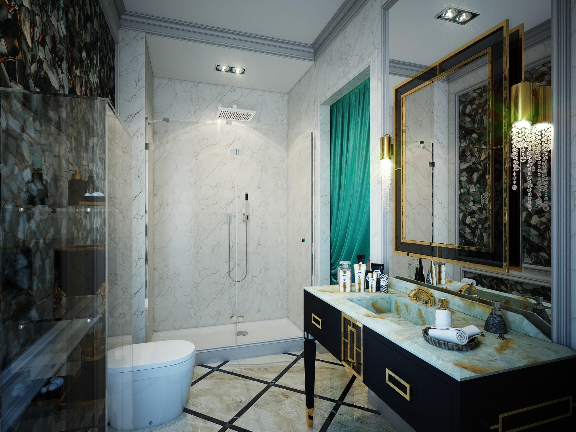 Санузел гостевой made in the style of Contemporary classics