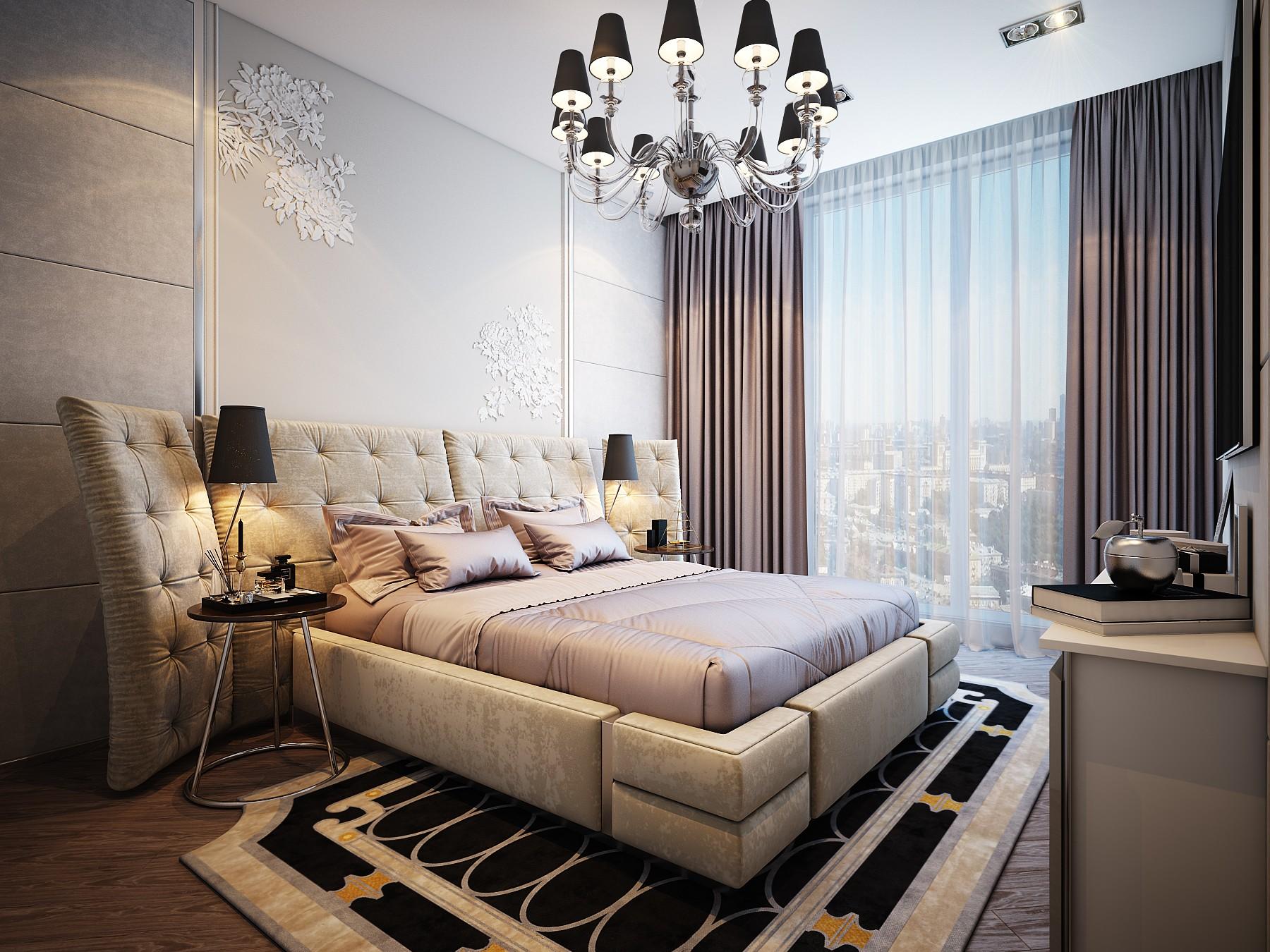 Спальня гостевая made in the style of Eclecticism Contemporary classics Art deco